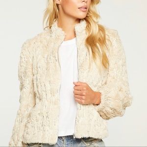 Chaser Sequin Faux Fur Jacket